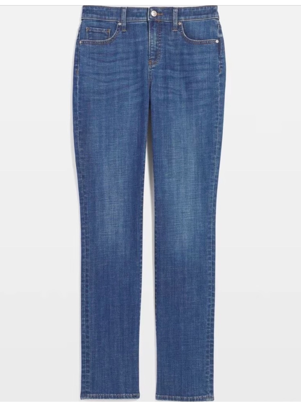 CHICOS So slimming girlfriend slim leg jeans dark sapphire indigo NEVER WORN
